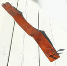 Antique Military Wwi Leather Belt Pouch Pocket