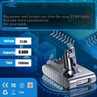 21 6v 9500mah Battery For Dyson V6 Sv04 Dc58 Dc59 Dc61 Dc62 Dc72 Dc74 Battery