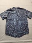 New Huk Mens Kona Huckdana Button Down Shirt Fish Print Small Relaxed Fit
