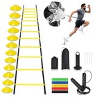 Agility Ladder  Speed Training Equipment Set  20ft 12-step Agility Ladder With 