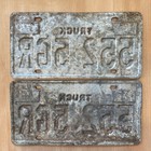 1986 Texas Truck Sesquicentennial License Plate Matching Pair