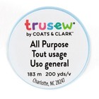 Trusew All Purpose Sewing Thread For Machine  White  3 Pack  White