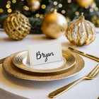 100 Pack Name Cards For Table Setting For Dining Tables  Restaurants  3 5 X 2 In