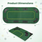 80  X 36  Folding 8 Player Deluxe Texas Poker Table Top W cup Holder Carry Bag