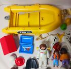 Mixed Playmobil Lot 42 People Figures Doghouse Raft Soldiers Hats   More