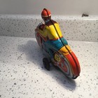 Vintage German Made Technofix Motorcycle Tin Toy Friction Superb