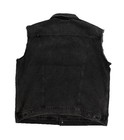 New Levi s Strauss Premium Relaxed Fit Denim Trucker Vest Night Owl Black