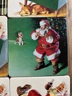 Vintage 1999 Coca-cola Santa Claus Cork Back Coasters Set Of 6