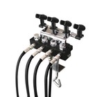 Ophir 4-airbrush Holders Set Kit And  1 8 Air Hose Splitter Set Adjustable Set