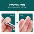 Mr green Nail Cuticle Nipper Manicure Scissors Stainless Steel Dead Skin Remover