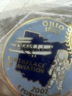 Amvets Ohio 2002 Pin Gold Tone Enamel Usa Veteran Astronaut Wright Flyer