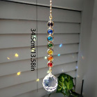 1pc Crystal Suncatcher Rainbow Prism Hanging Ornament Home   Meditation Decor