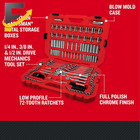 Craftsman 159 Piece Standard Sae   Metric Chrome Mechanics Tool Set W  Hard Case