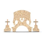 Double Bass Bridge 4 4 Natural Maple Wood With Adjuster Adjust Brass Screws