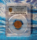 1960 D Large Date  Lincoln Memorial Penny  Pcgs Xf45  Split Before Strike Error