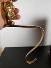 Set Of 2 Vintage Brass Christmas Stocking Holders Santa  Tree India Original Box