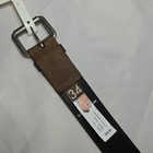 Nwt Lucky Brand Men s Woven Canvas Leather Silver Buckle Belt Olive Bkm00001