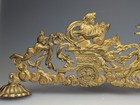 Antique 19thcentury French Ormolu Gilt Bronze Furniture Mount Chariot Harp Angel