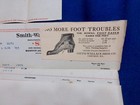3 1911 Billheads Smith Wallace Shoues Chicago 2 Attached Illust 2x5  Ads 7x8  8