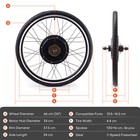 Ebike Conversion Kit 26 Inch Rear Hub Motor 500w Electric Bike For Adults 36v