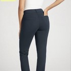 Betabrand Women   s 7 Pocket Bootcut Dress Pant Yoga Pant Navy Blue Size Medium