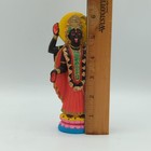 Kali Ma Hindu Goddess Statue Made Of Ganges Clay   Hand Painted In India 6 