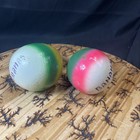 Handmade Vintage Painted Maracas Bahamas Hand Carved