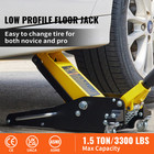 1 5 Ton Low Profile Floor Jack Aluminum Steel Racing Dual Pump Car Jack