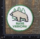 Vintage Bear Archery Bow Hunting Equipment Company Logo Patch 1970s Fred Bear