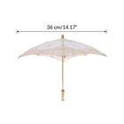 Lace Parasol Vintage Wooden Handle Umbrella For Wedding