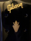 2 Gibson Guitar Headstock Logos   1 Crown  Die-cut Vinyl Decal  Oem Size Sg Usa