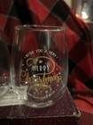 New In Box Wish Merry Christmas   Happy New Year Stemless Wine Glass Set Of 2