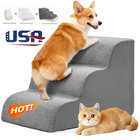 3-step Dog Steps For Couch Sofa And Chairs  High-density Foam Pet Steps Ramp New