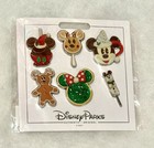 Disney Parks Holiday Christmas Snacks Pin Set
