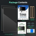  2 Pack  24  Magnetic Privacy Screen Filter Widescreen Anti Glare Blue Light    