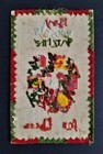 1800s Antique Paper Punch Sampler Cross Stitch May Angels Twine For Thee Bible