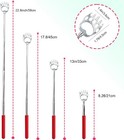 2pcs Back Scratchers  Bear Claw Shaped Extendable Metal Retractable Telescopic