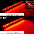 Red Led Vehicle Light Assembly For Brake Tail Marker Safety 9 84 X 1 08 X 0 62