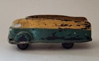 Vintage Sun Rubber Co  Yellow   Green Molded Toy Truck Made In Usa