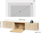 Floating Tv Stand  Wall Mount Entertainment Center Tv Shelf  70 7  Media Console