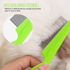 Pet Flea Comb Fine Toothed Stainless Steel Tooth Flea Hair Brush Hair Dog Comb