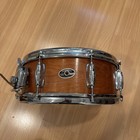 1970s Slingerland 5x14 Natural Mahogany Student Snare Drum Niles  Illinois Usa