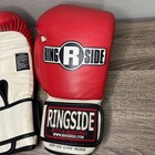 Ringside Super Bag Glove Medium Red White Hook And Loop Boxing Training