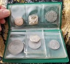 1964 Pakistan - Official Mint Set  7  W 1948 Rupee - Paisa   Rupee -green Wallet