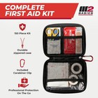 M2 Basics 150-pc First Aid Kit - Compact Bag For Travel  Home   Car