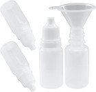 12pcs 10ml Eye Dropper Bottles And 2 Pcs Funnels  Empty Plastic Squeezable