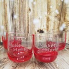 Maker s Mark Set Of 4 Red Wax Dipped Lowball Bourbon Whiskey Glasses Each Unique