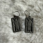 Vintage African Tribal Talisman One Eye Earrings Ethnic Unique