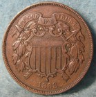 1868 Two Cent Piece High Grade Old Us Coin  547