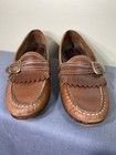 Vintage Gh Bass Shoes Mens Size 9d Leather Loafers Buckle Kiltie Moccasin